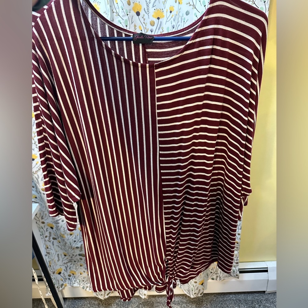 Flowy striped top